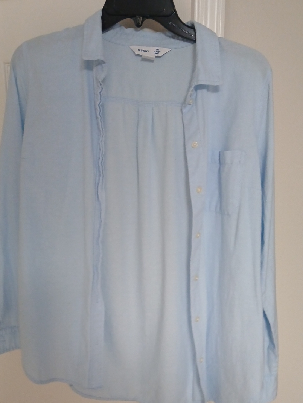 Old Navy Pale Blue Lightweight Button-Front Shirt